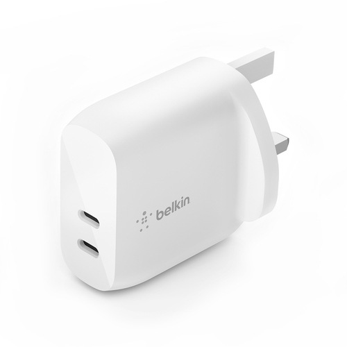 Belkin BoostCharge Dual USB-C PD Wall Charger 40W