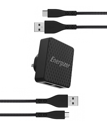 Energizer Energizer Wall Charger 2.4A 2X USB Black